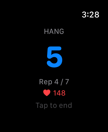 Interval combo rep counter